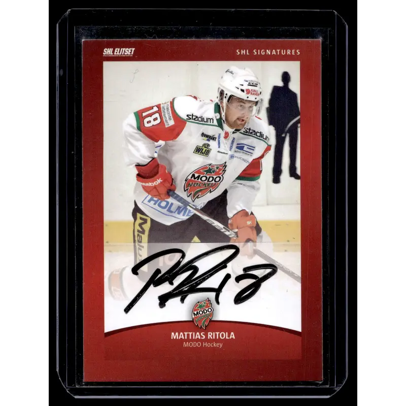 2011-12 SHL Signatures - Mattias Ritola
