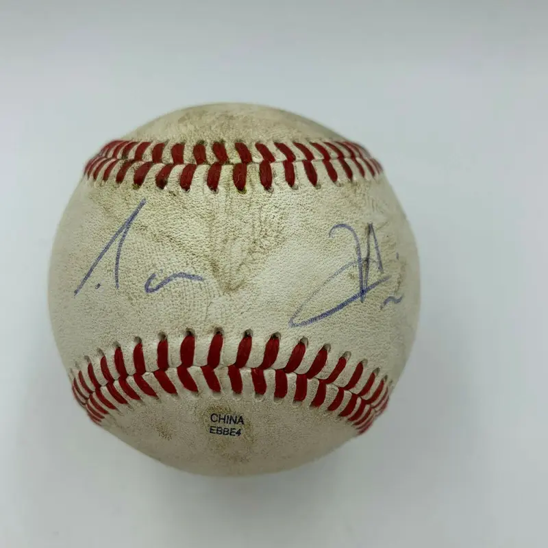 Aaron Hicks Signed Actual Home Run Game Used Baseball 4-17-10 JSA COA