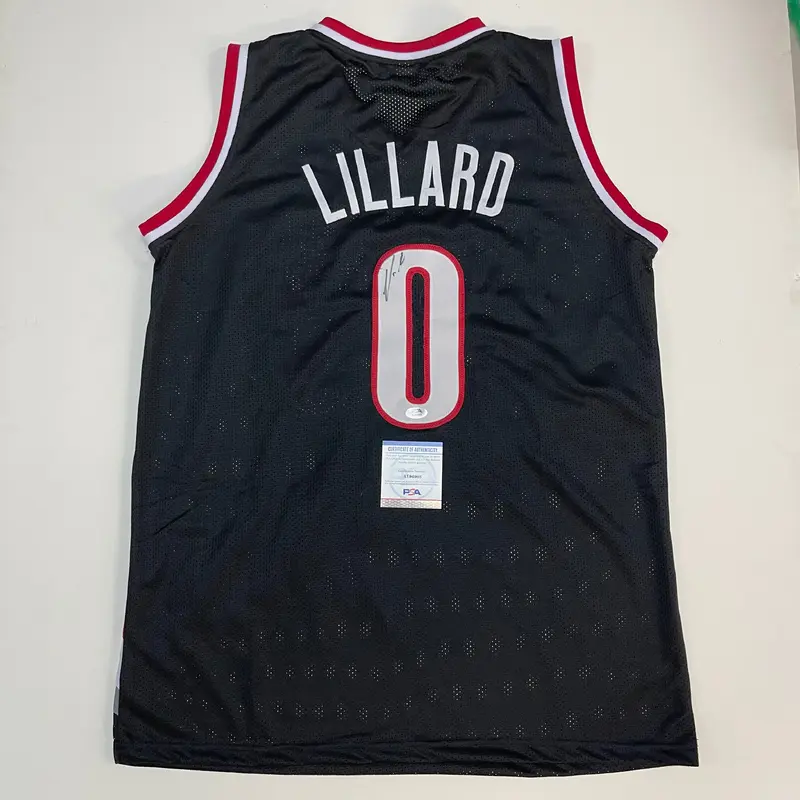 Damian Lillard signed jersey PSA/DNA Portland Trail Blazers Autographed