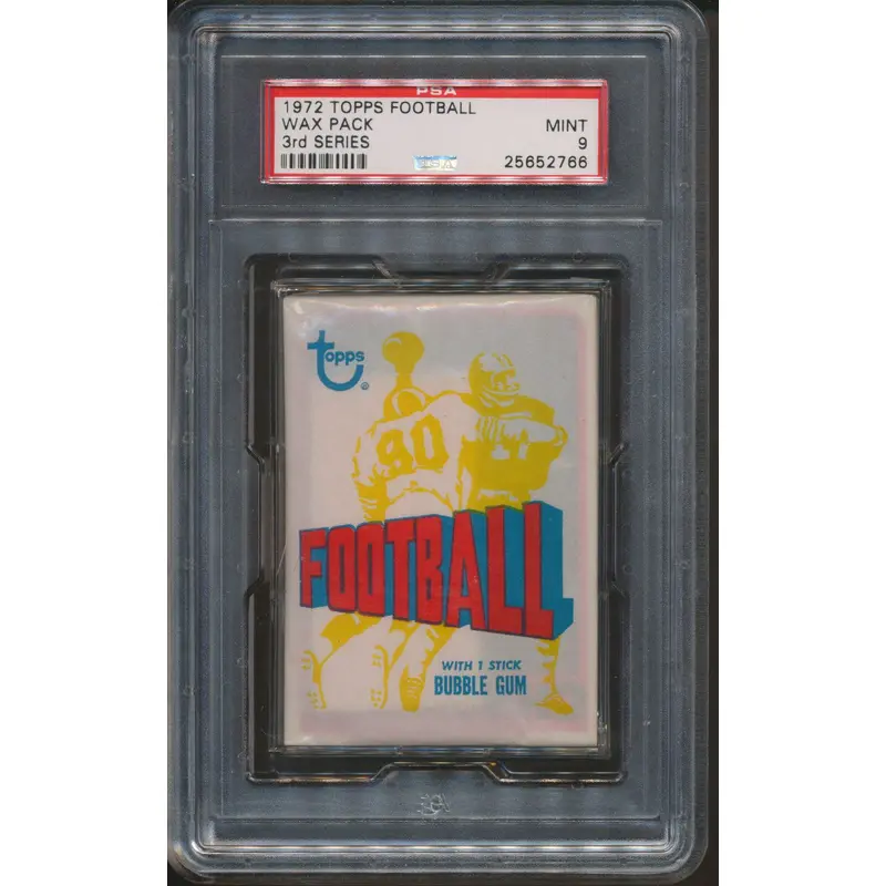 1972 Topps Football Unopened Series 3 Wax Pack PSA 9