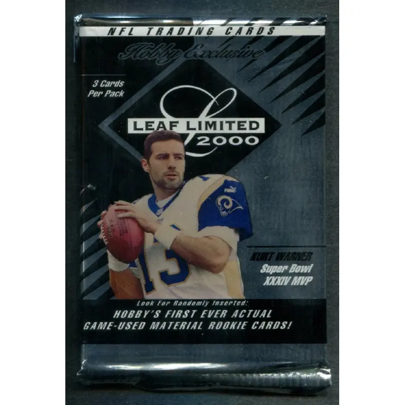 2000 Leaf Limited Football Unopened Pack (Hobby)