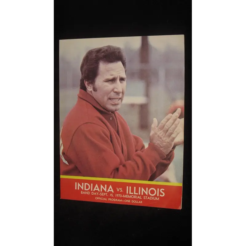 1973 Indiana vs Illinois Football Program