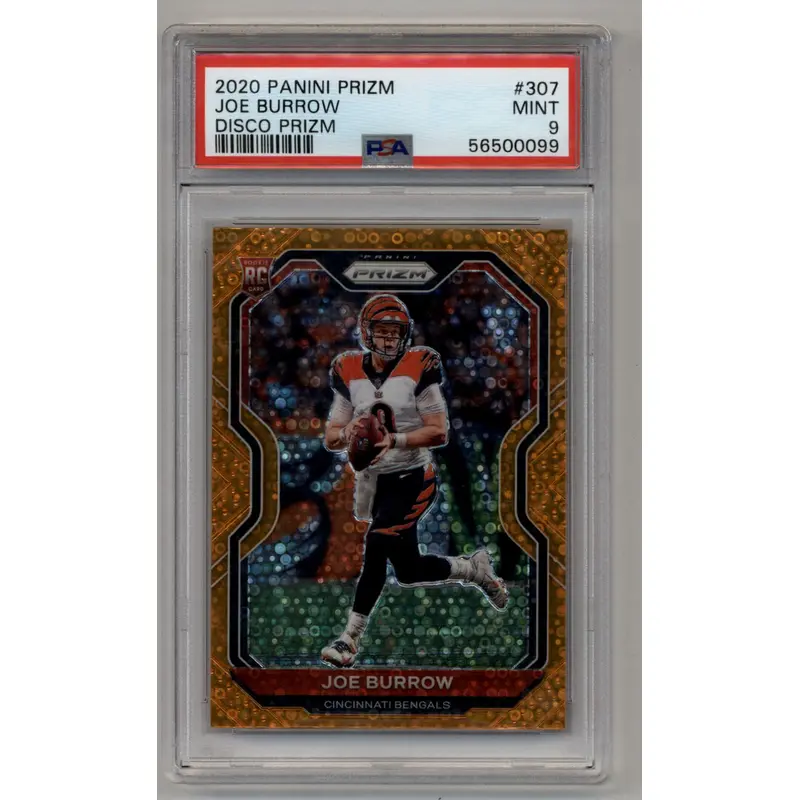 Joe Burrow 2020 Prizm Disco #307 PSA 9 Mint
