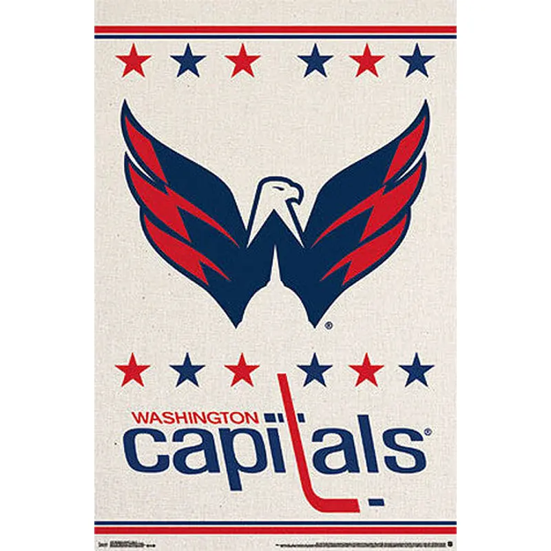 Washington Capitals Official NHL Hockey Team Logo Poster - Trends International