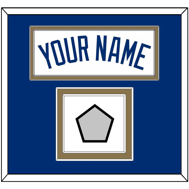 Kansas City Name & 2015 World Series Champions Patch - Home White - Double Mat 2