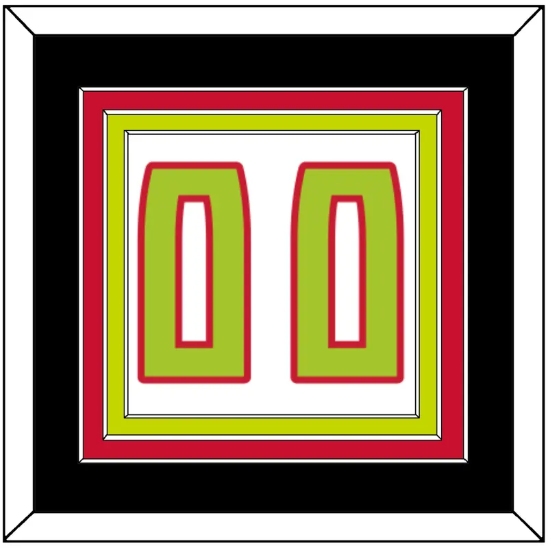 Atlanta Number - Home White (2015-2017) - Triple Mat 3