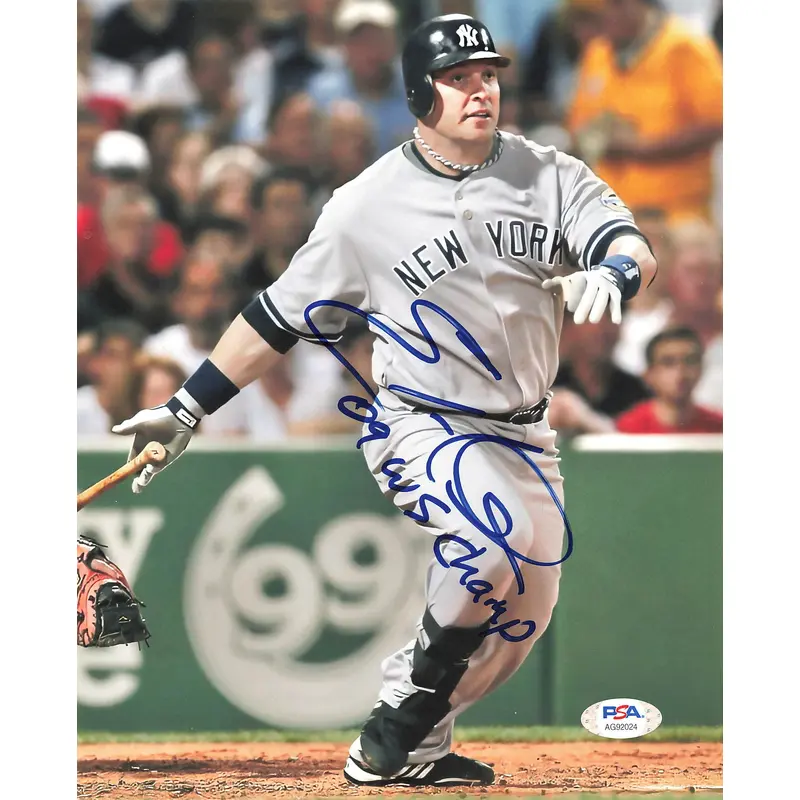 ERIC HINSKE signed 8x10 photo PSA/DNA New York Yankees Autographed