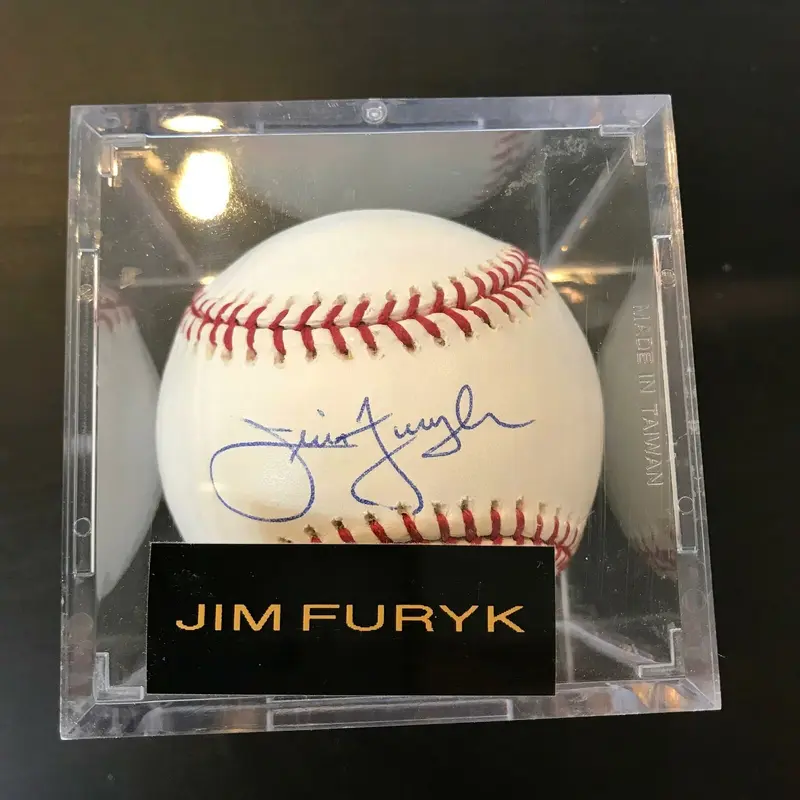 Jim Furyk Signed Autographed Official Major League Baseball PGA Golf