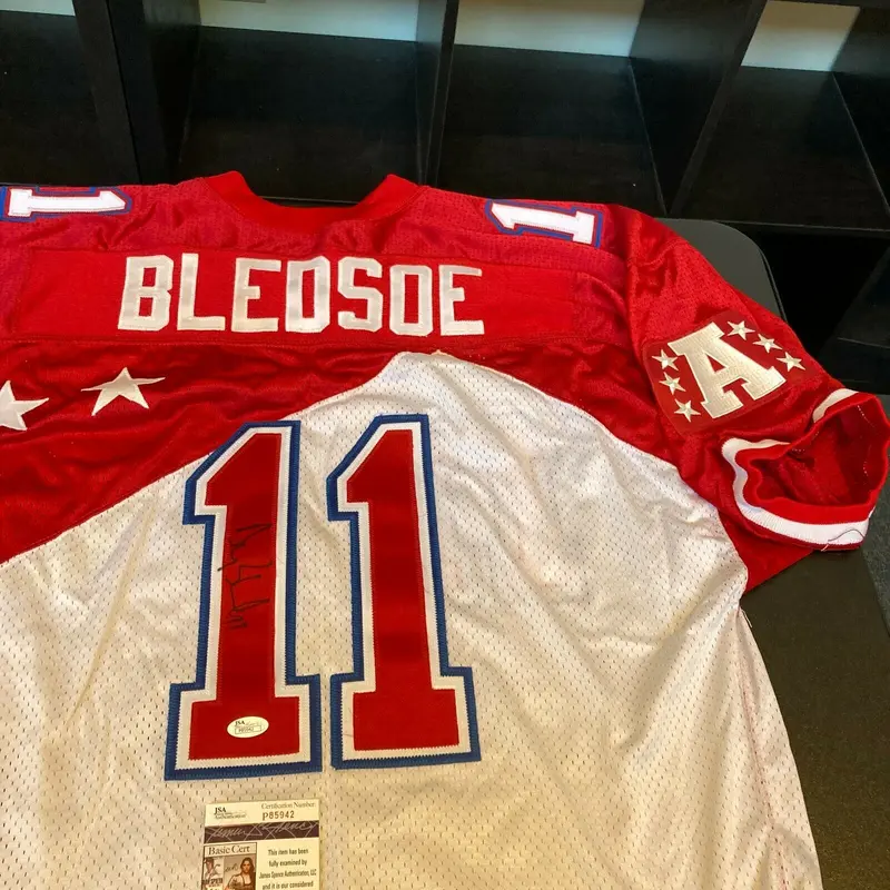 Rare Drew Bledsoe Signed Authentic Game Model 1997 Pro Bowl Wilson Jersey JSA