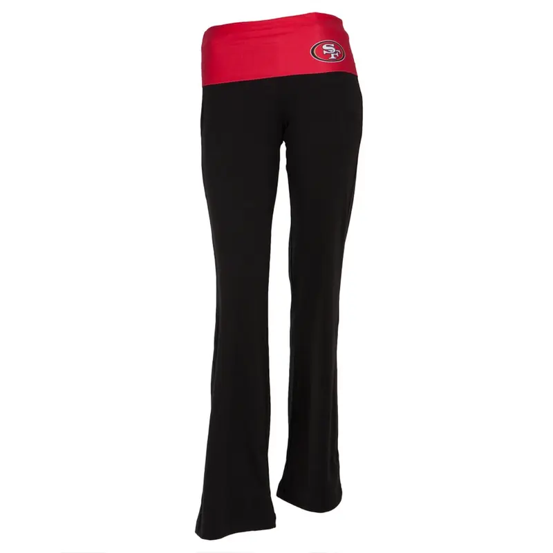 San Francisco 49ers - Flip Down Waistband Logo Juniors Yoga Pants