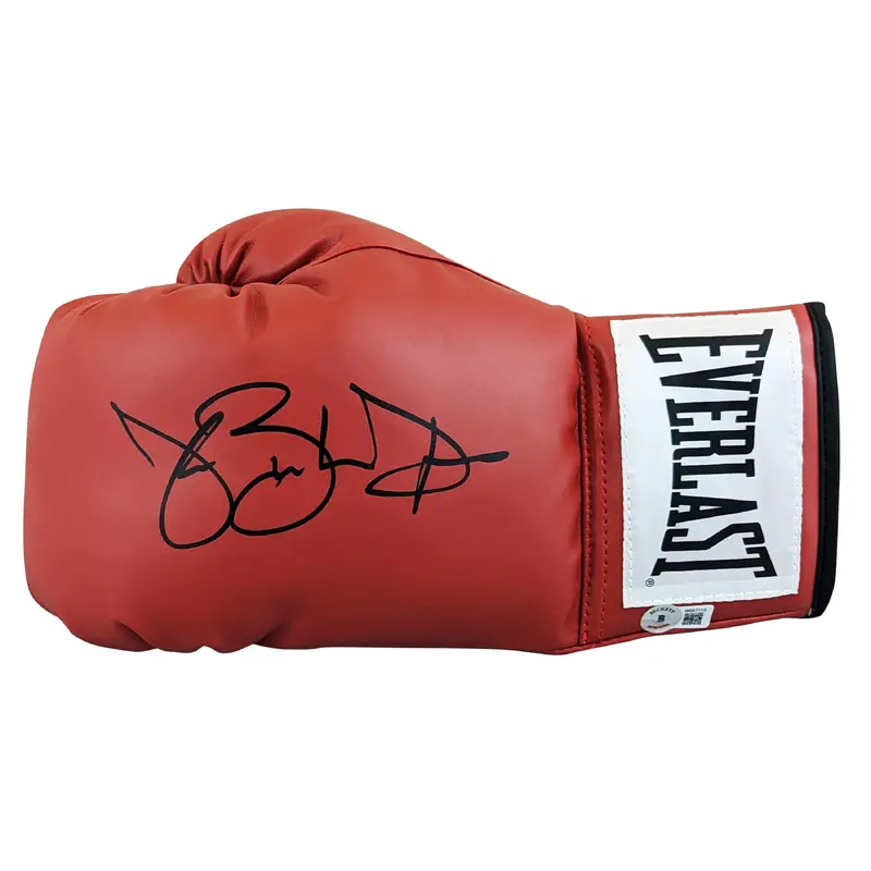 Buster Douglas Authentic Signed Red Left Hand Everlast Boxing Glove BAS Witness