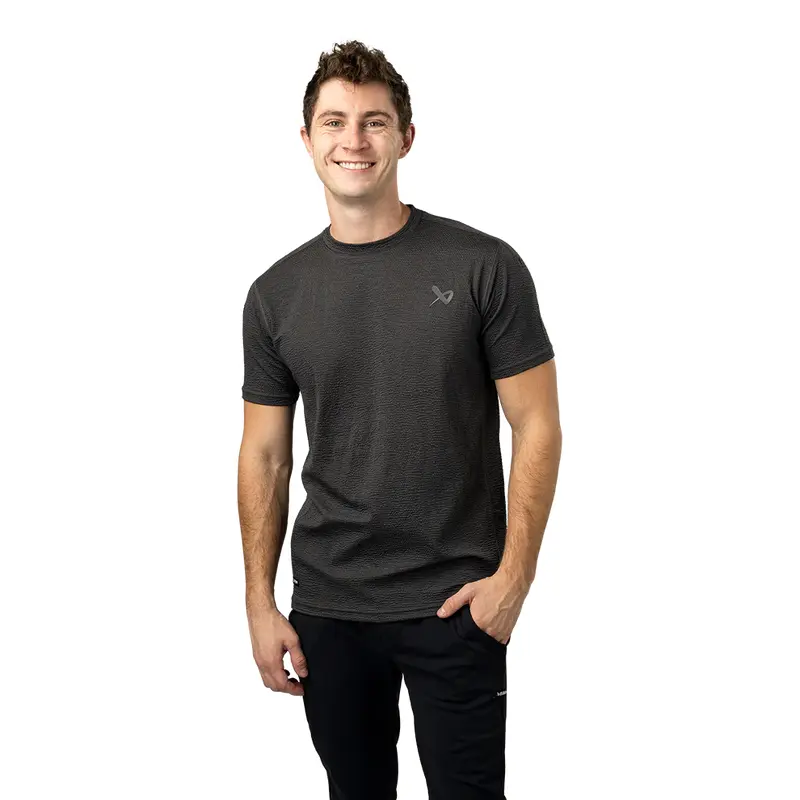 2024 Bauer Fleece Textured Tech Short Sleeve Tee Shirt - Senior