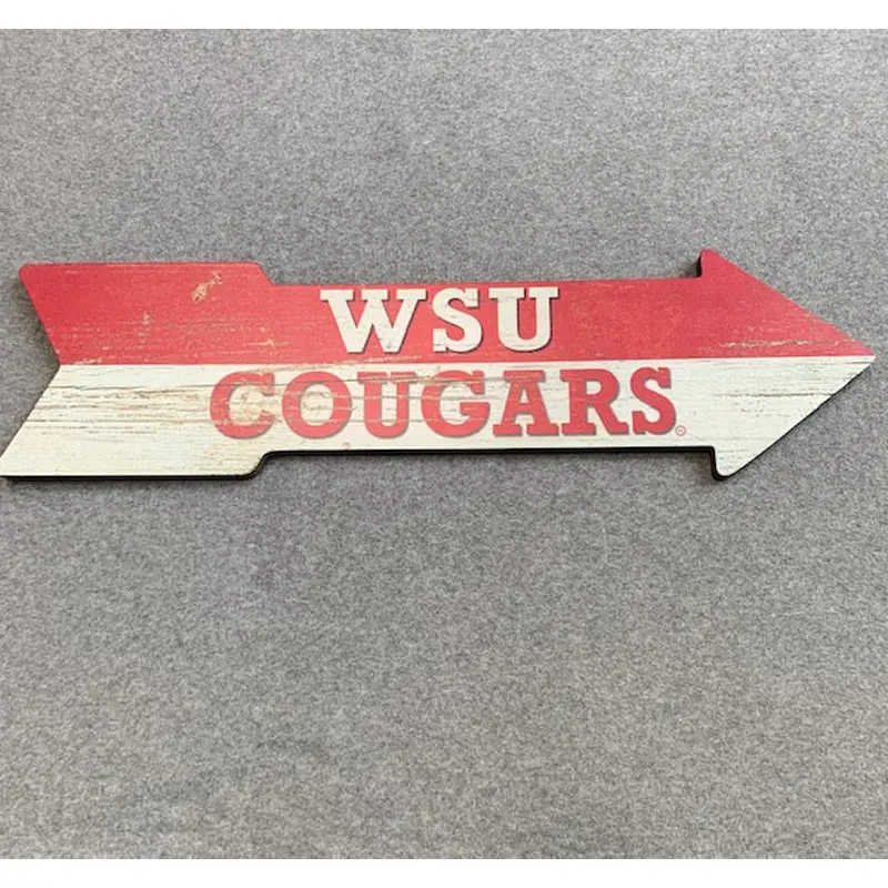 WSU cougars arrow sign
