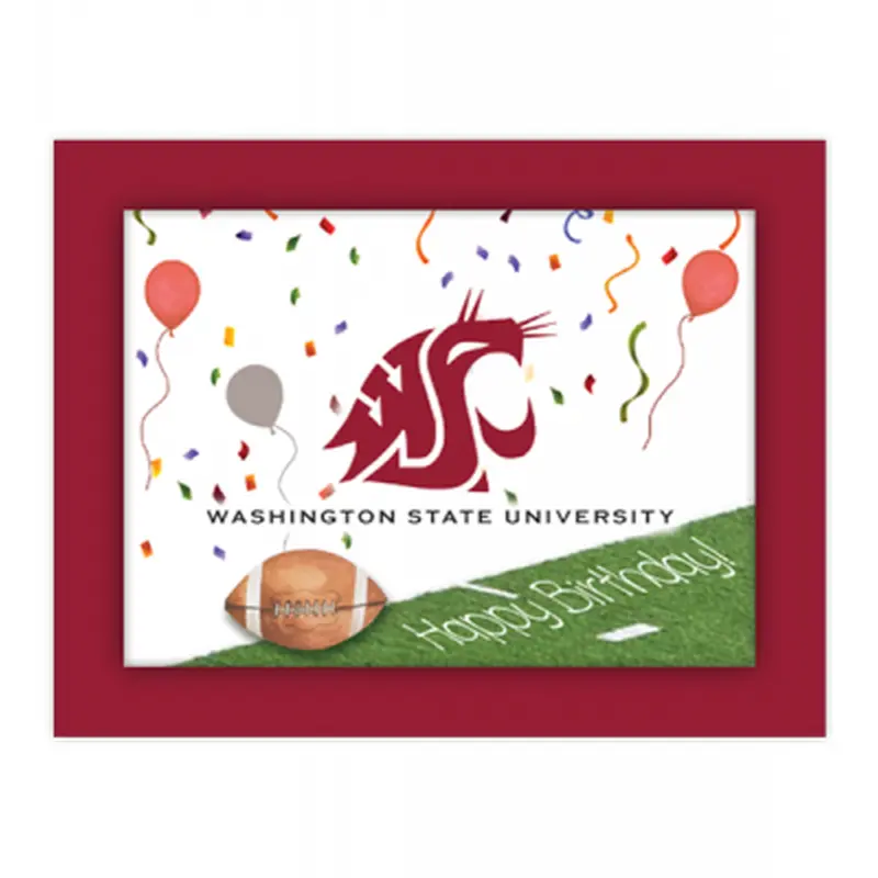 WSU Football Birthday Card