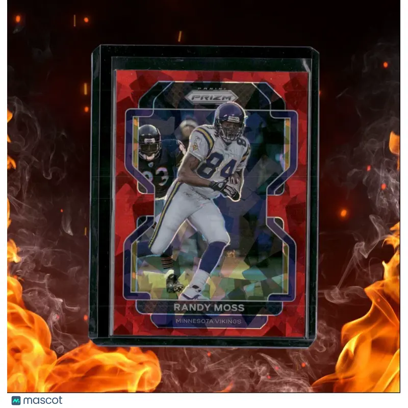 2021 Panini Prizm Randy Moss Red Cracked Ice Prizm #133
