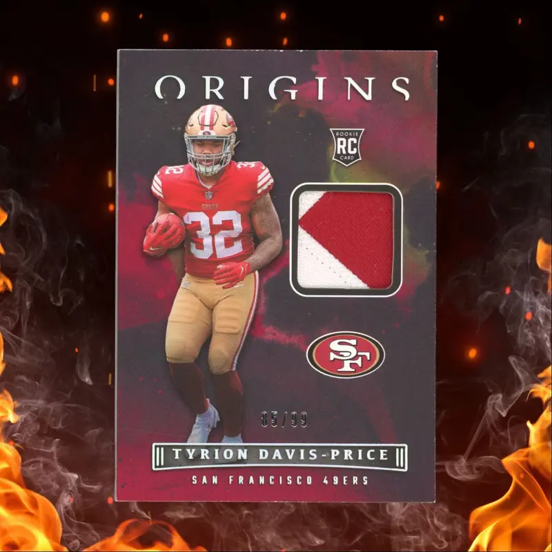2022 Panini Origins Tyrion Davis-Price Patch 85/99 #ROP-TDP