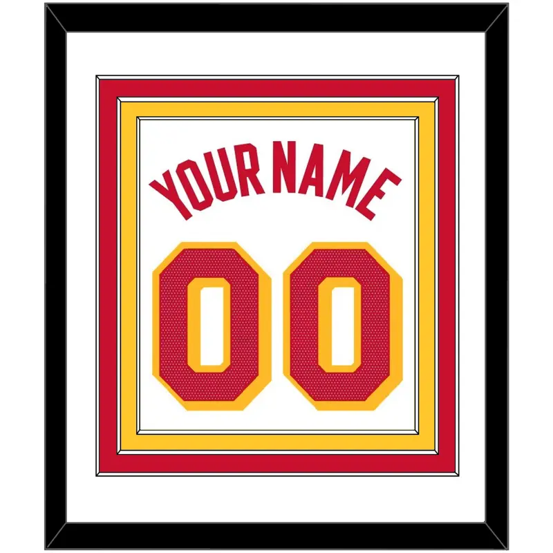 Atlanta Name & Number - White Association - Triple Mat 1