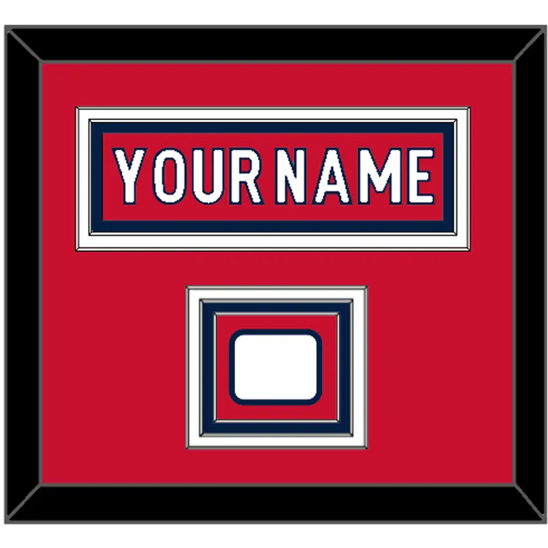 Washington Nameplate & Jersey Logo Patch - Home Red - Triple Mat 1