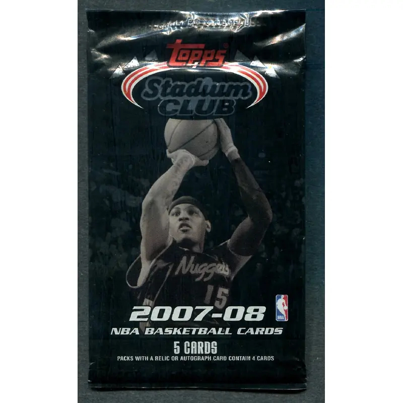 2007/08 Topps Stadium Club Basketball Unopened Pack (5)