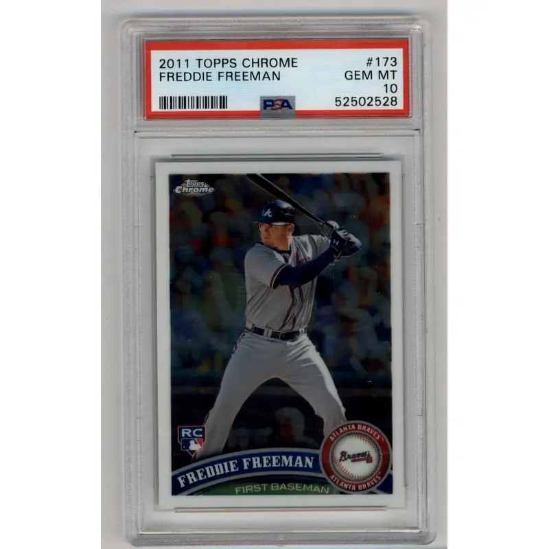 Freddie Freeman 2011 Topps Chrome Rookie #173 PSA 10 Gem Mint 2528