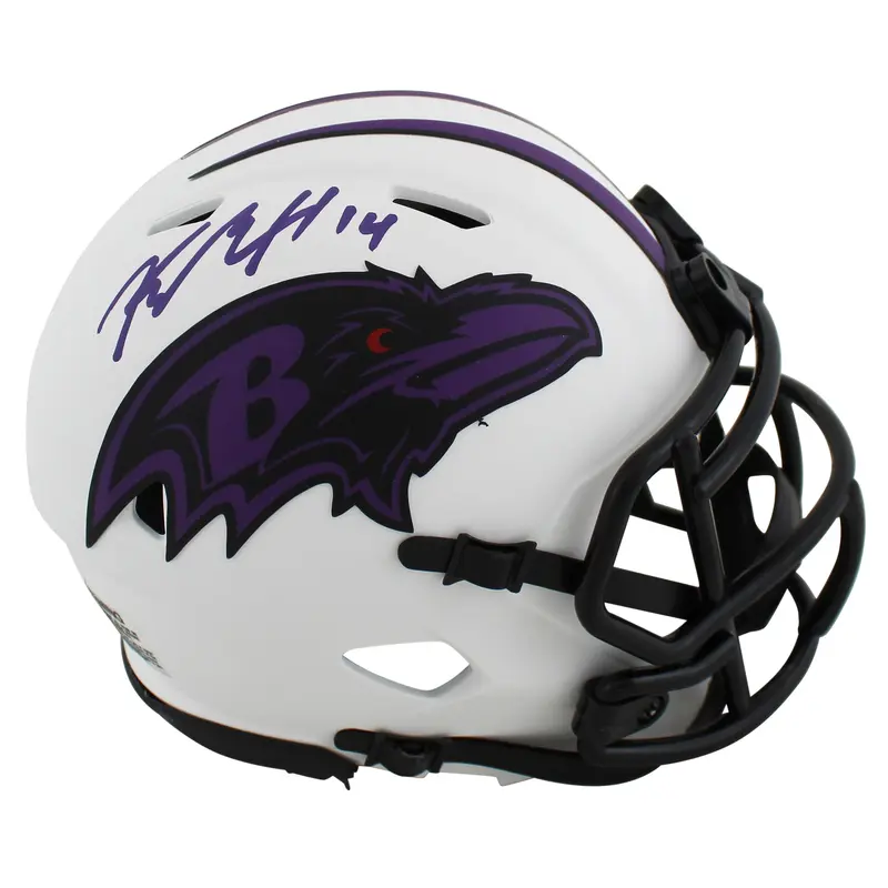 Ravens Kyle Hamilton Authentic Signed Lunar Speed Mini Helmet JSA Witnessed