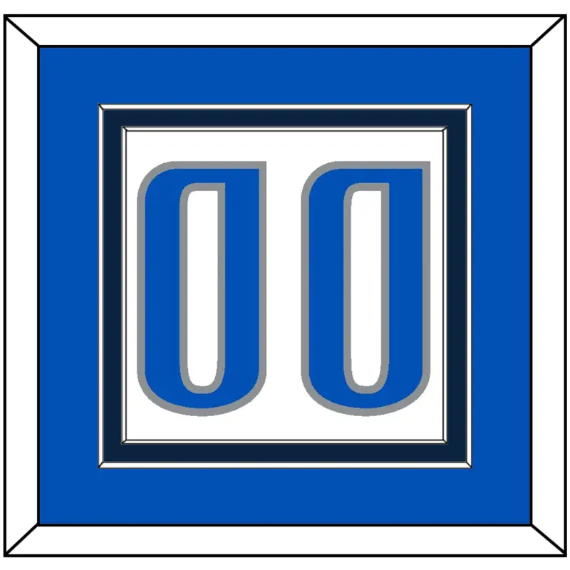 Dallas Number - White Association - Double Mat 4