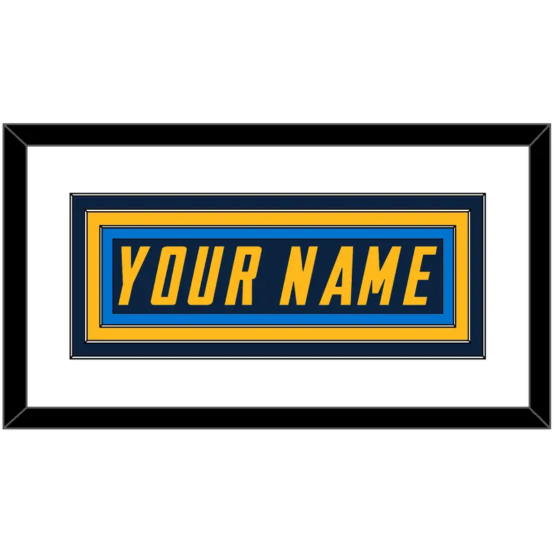 Los Angeles Nameplate - Alternate Navy Blue - Triple Mat 1