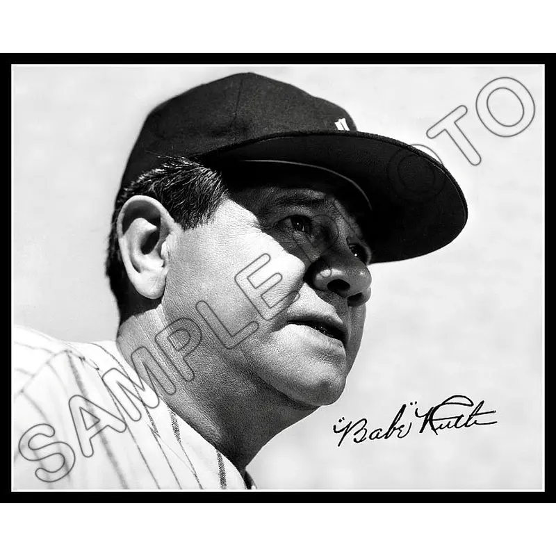 Babe Ruth 8X10 Photo - Autographed New York Yankees - 674