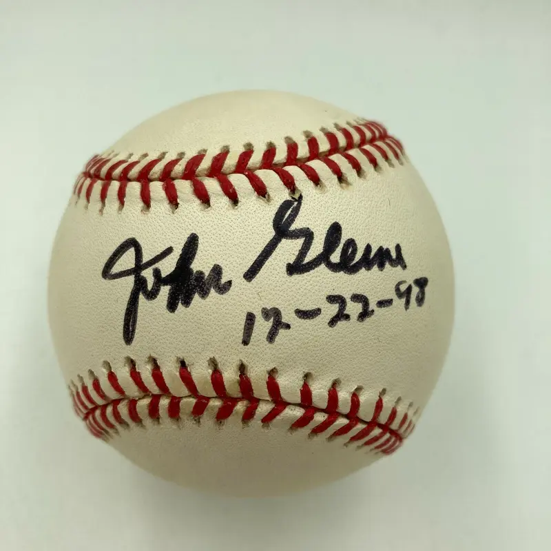 Beautiful John Glenn Single Signed National League Baseball JSA COA NASA