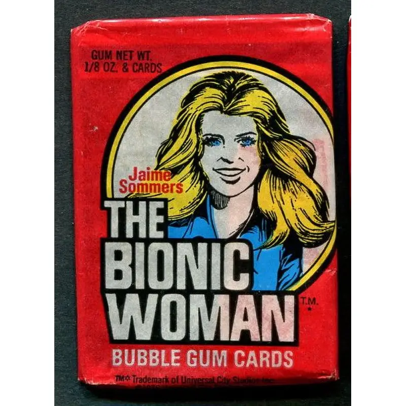 1976 Donruss The Bionic Woman Unopened Wax Pack