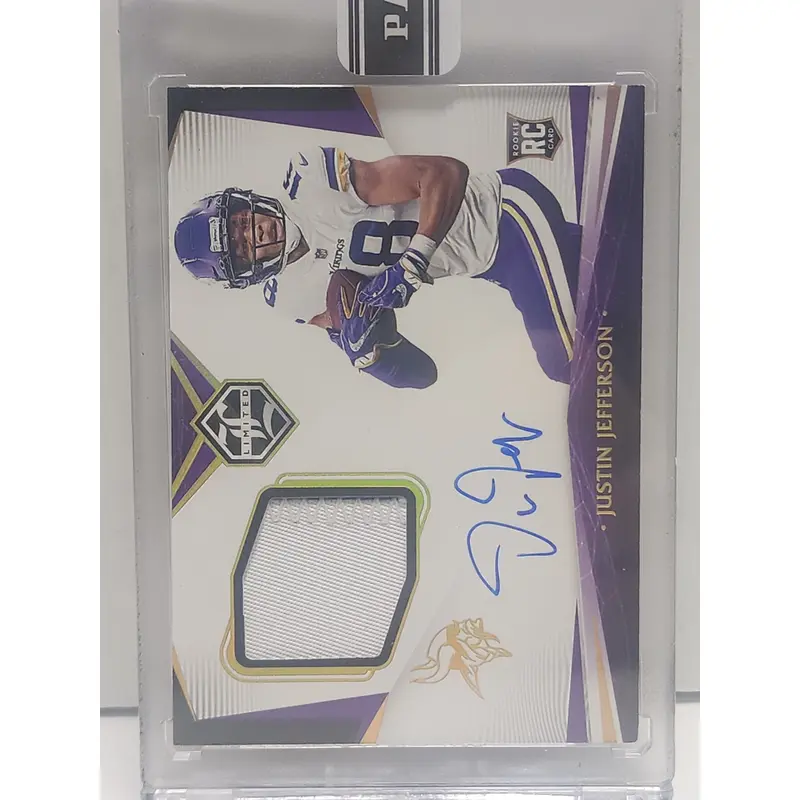 Justin Jefferson 2020 Leaf Limited Rookie Patch Auto #1/1 2024 Pahini Black Box