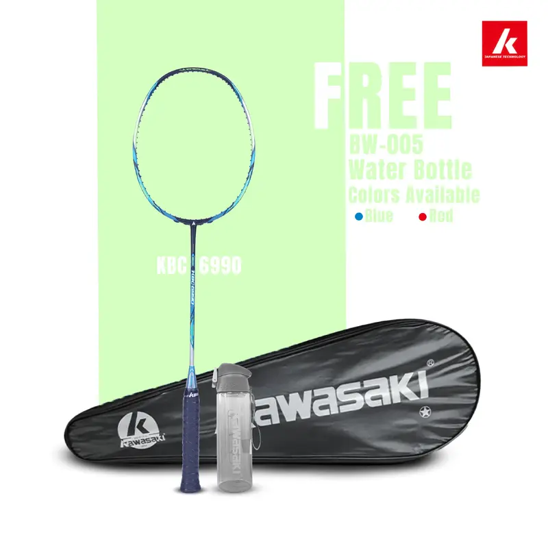KBC 6990 Unstrung Badminton Racket (Blue) - 3U/G1 Kawasaki | Kibi Sports