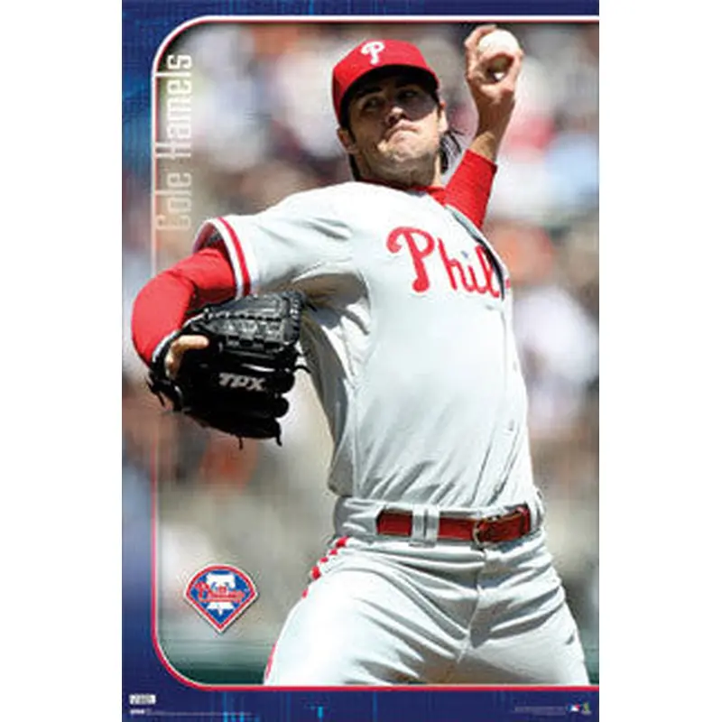 Cole Hamels "Action" Philadelphia Phillies Poster - Costacos 2009