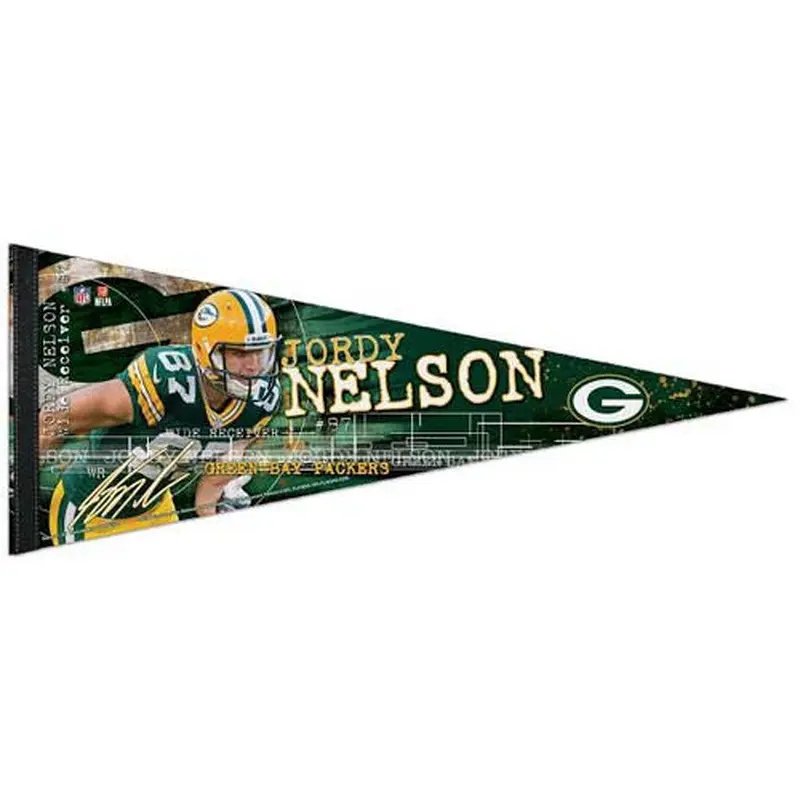 Jordy Nelson "Signature Series" Green Bay Packers Premium Pennant - Wincraft