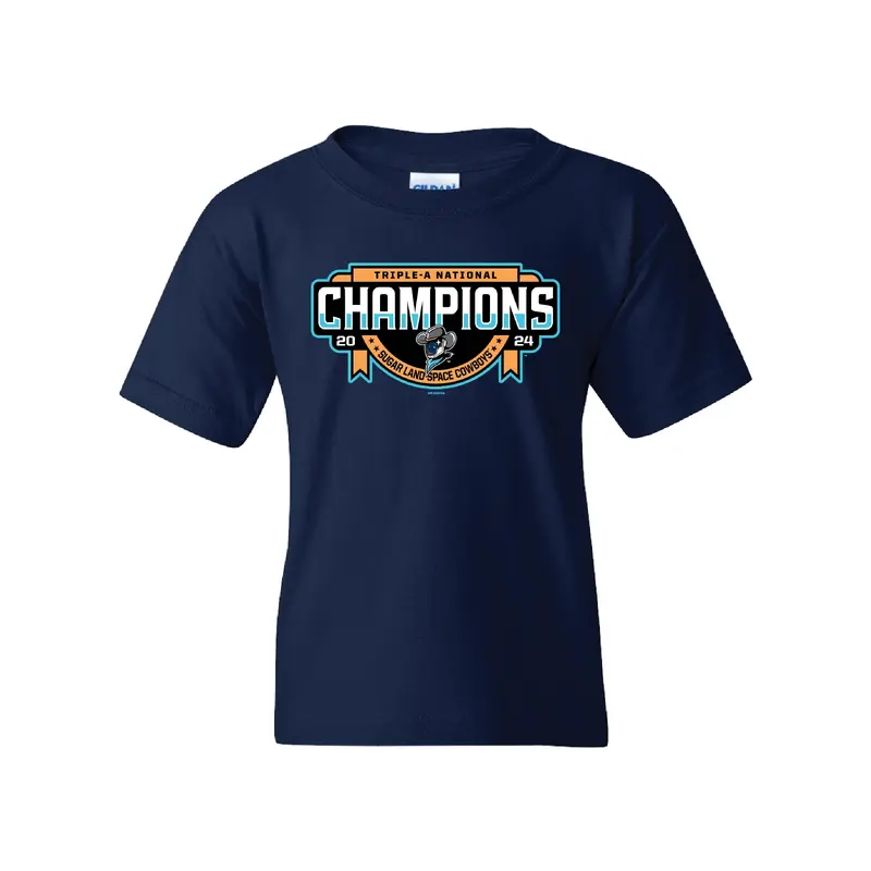 Sugar Land Space Cowboys Youth Tee National Champs 2024 - Final Sale