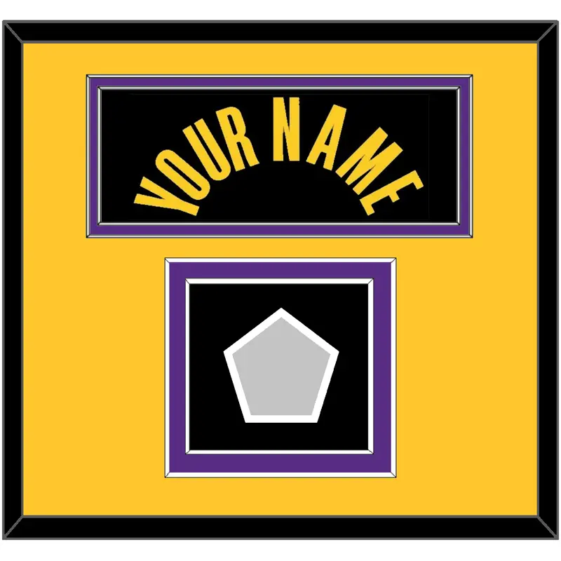 Los Angeles Name & Champions Patch - Black Mamba (2017-2018, 2020) - Double Mat 5