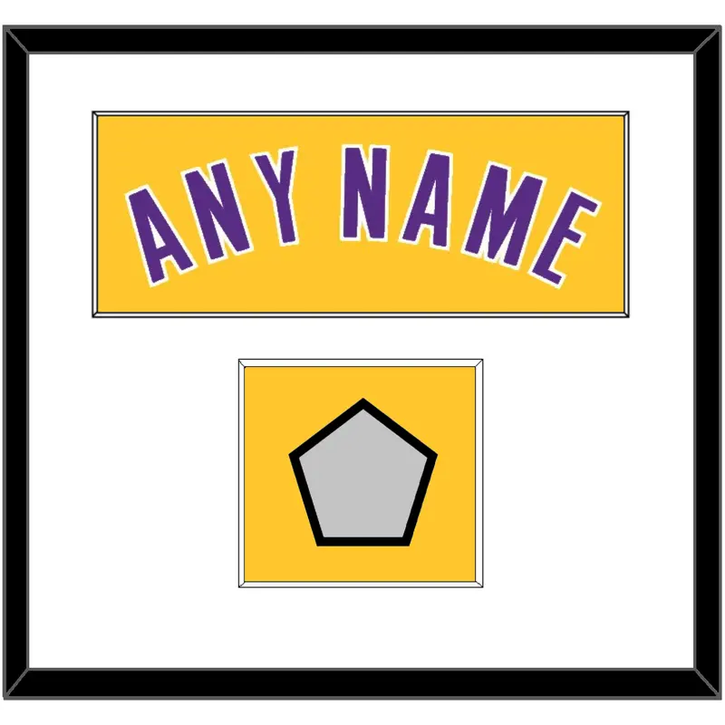 Los Angeles Name & Finals Patch - Home Yellow (1999-2018) - Single Mat 1