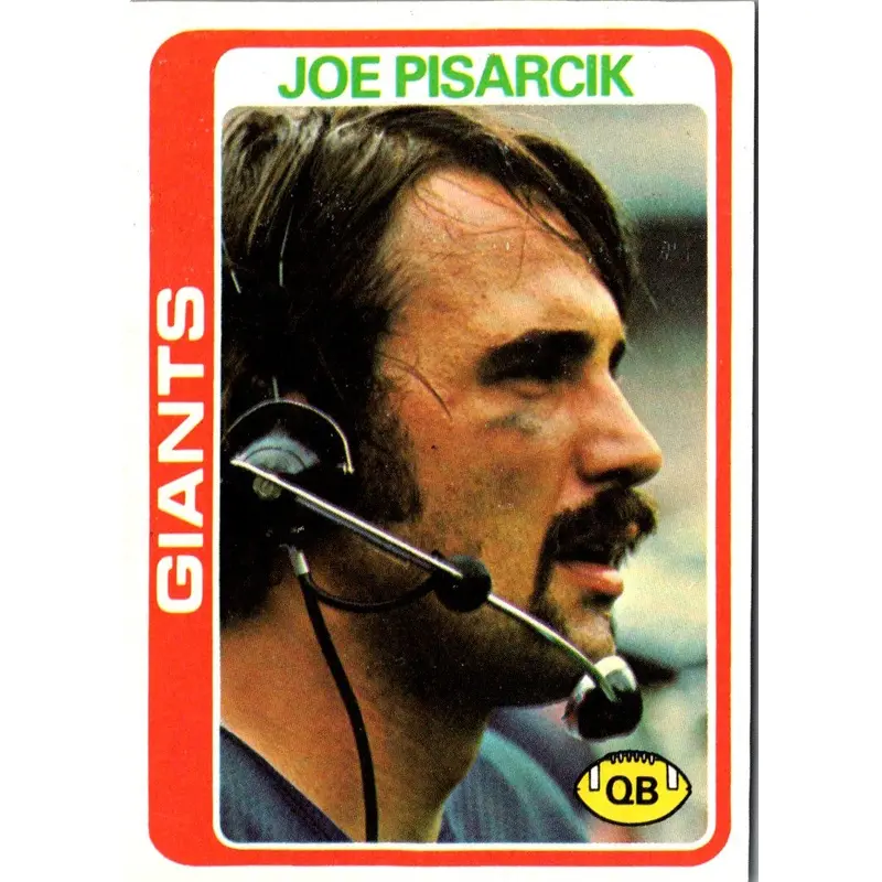 1978 Topps Joe Pisarcik #7 Rookie