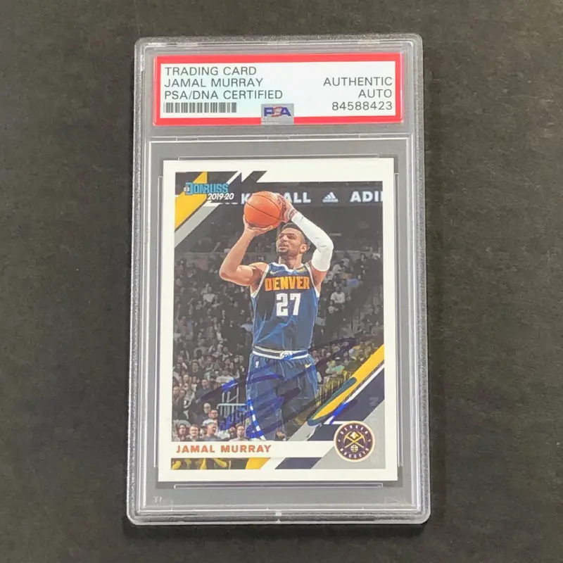 2019-20 Donruss #56 Jamal Murray Signed AUTO PSA Slabbed Nuggets