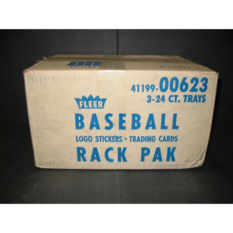 1987 Fleer Baseball Rack Pack Case (3 Box) (00623) (NFS)