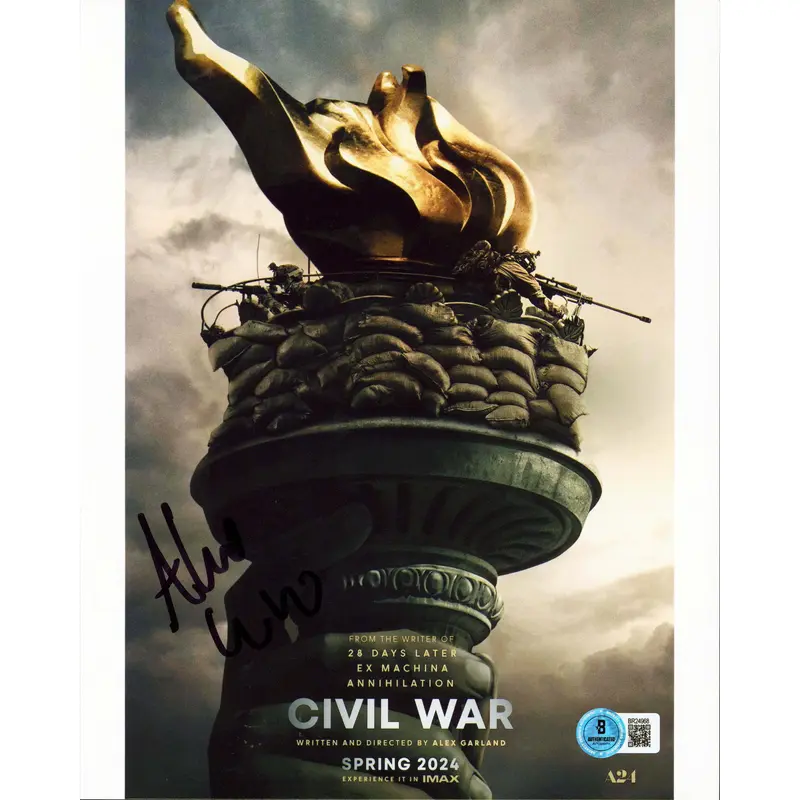Alex Garland Civil War Authentic Signed 8x10 Vertical Photo BAS #BR24968