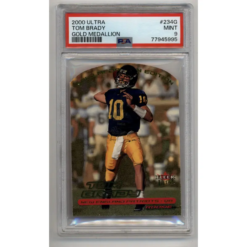 Tom Brady 2000 Ultra Gold Medallion #234G PSA 9 Mint 5995