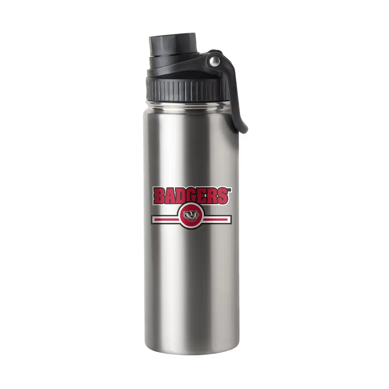 Wisconsin 21oz Campus Colors Letterman Twist Top Bottle