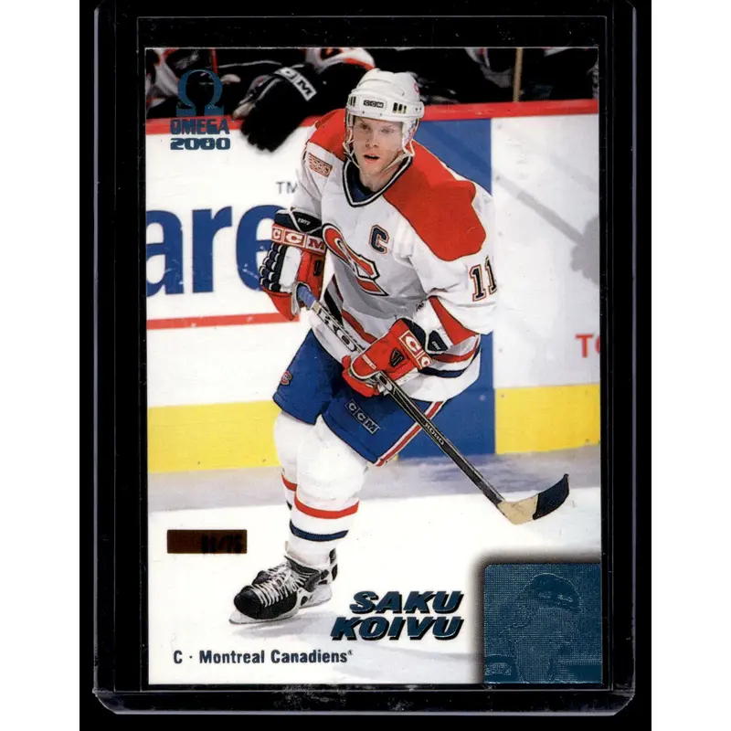 1999-00 Pacific Omega - Platinum Blue - Saku Koivu #119 /75