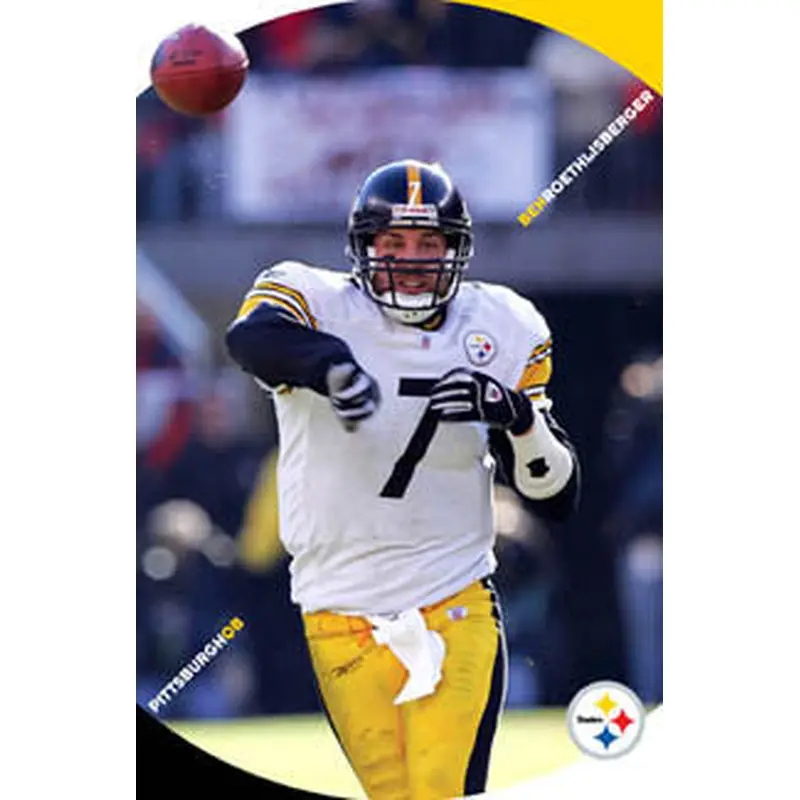 Ben Roethlisberger "Crosshairs" Pittsburgh Steelers Poster - Costacos 2006