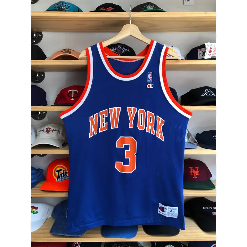 Vintage Champion New York Knicks John Starks Jersey Size 44/Large