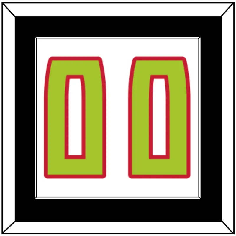 Atlanta Number - Home White (2015-2017) - Single Mat 2