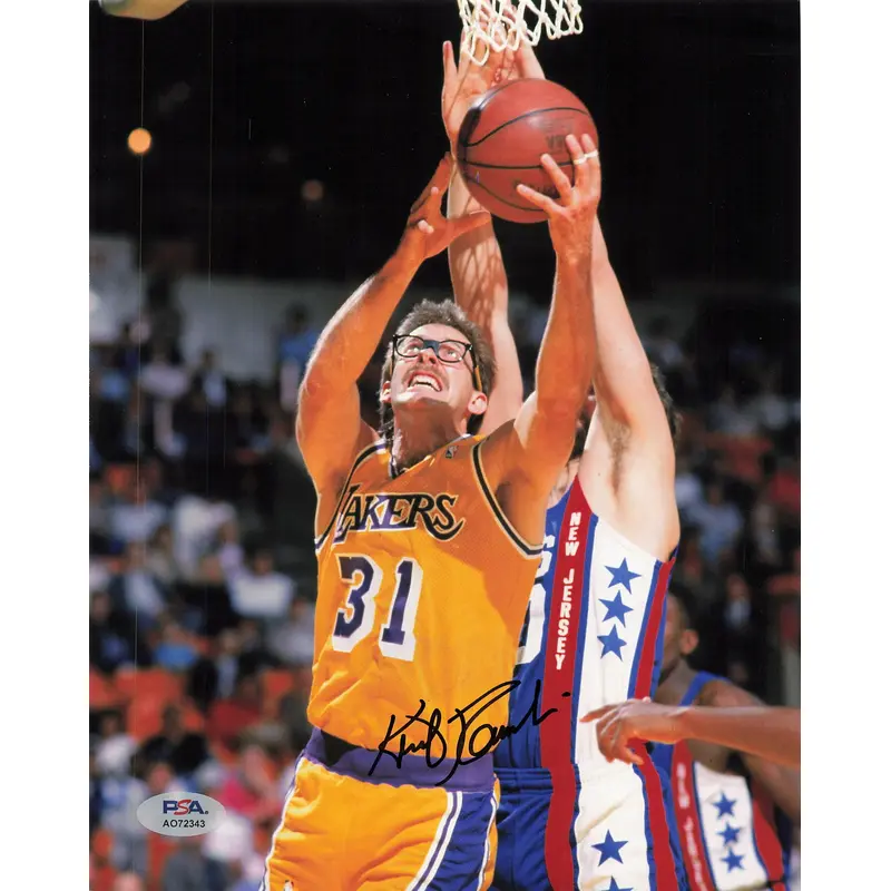 Kurt Rambis Signed 8x10 Photo PSA Los Angeles Lakers