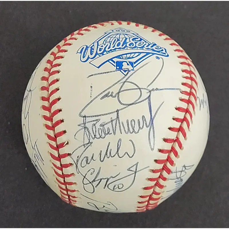 1995 Atlanta Braves World Series Champs Team Signed World Series Baseball BAS