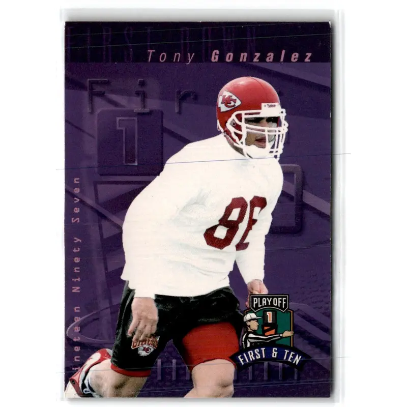 1997 Playoff Absolute Chip Shots Blue Tony Gonzalez #62